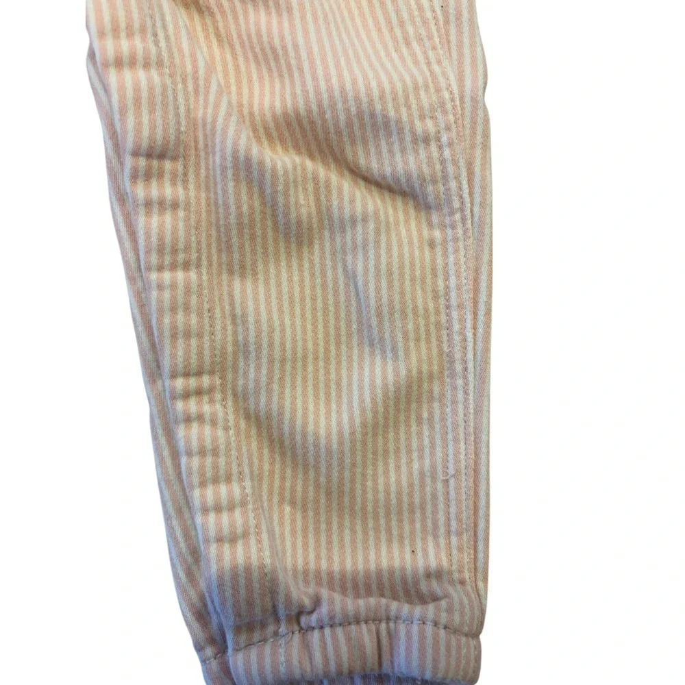 Vintage Oshkosh Pink Pinstriped Overalls Girls‎ Size 24 Months EUC